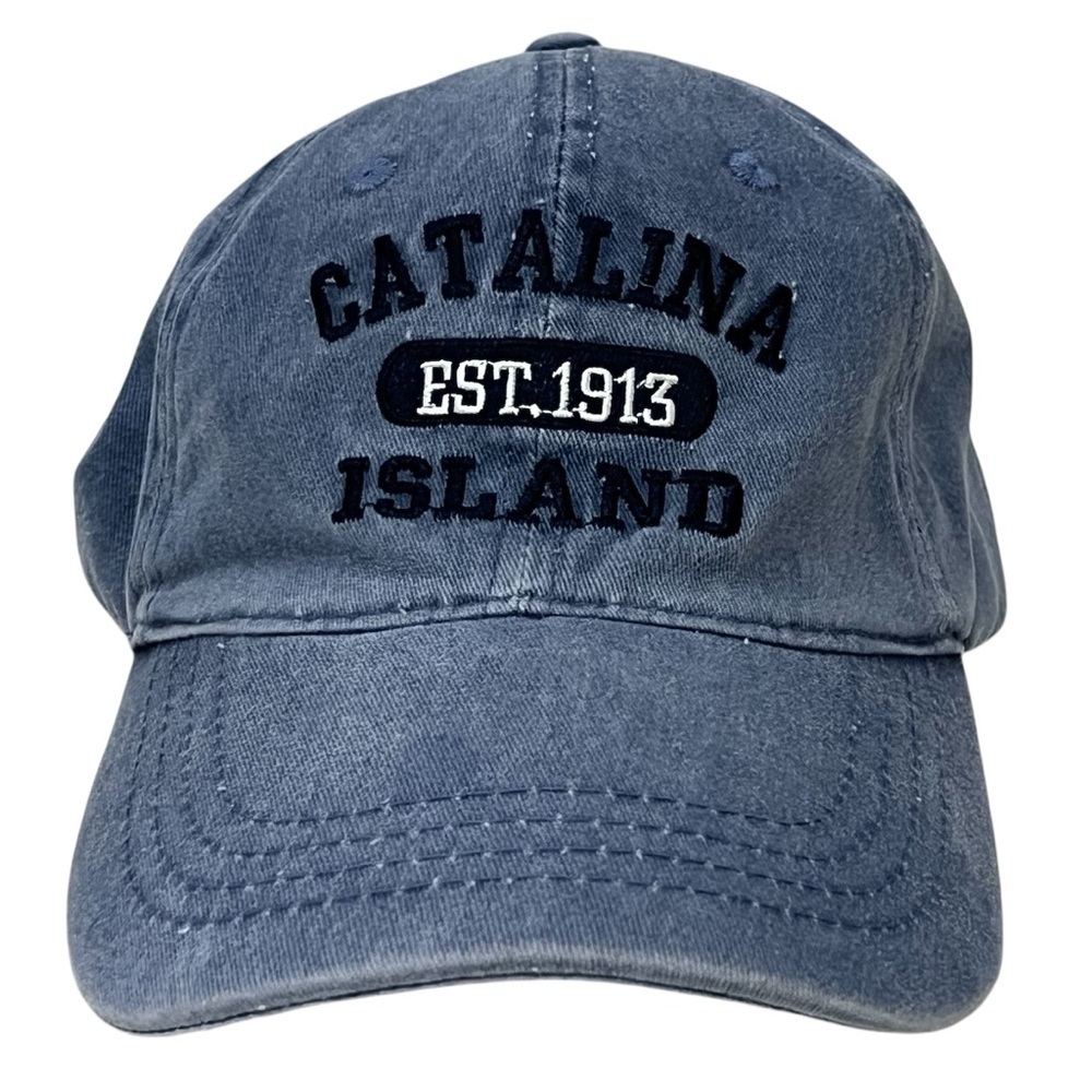 Catalina Island Blue Adjustable Travel Cap